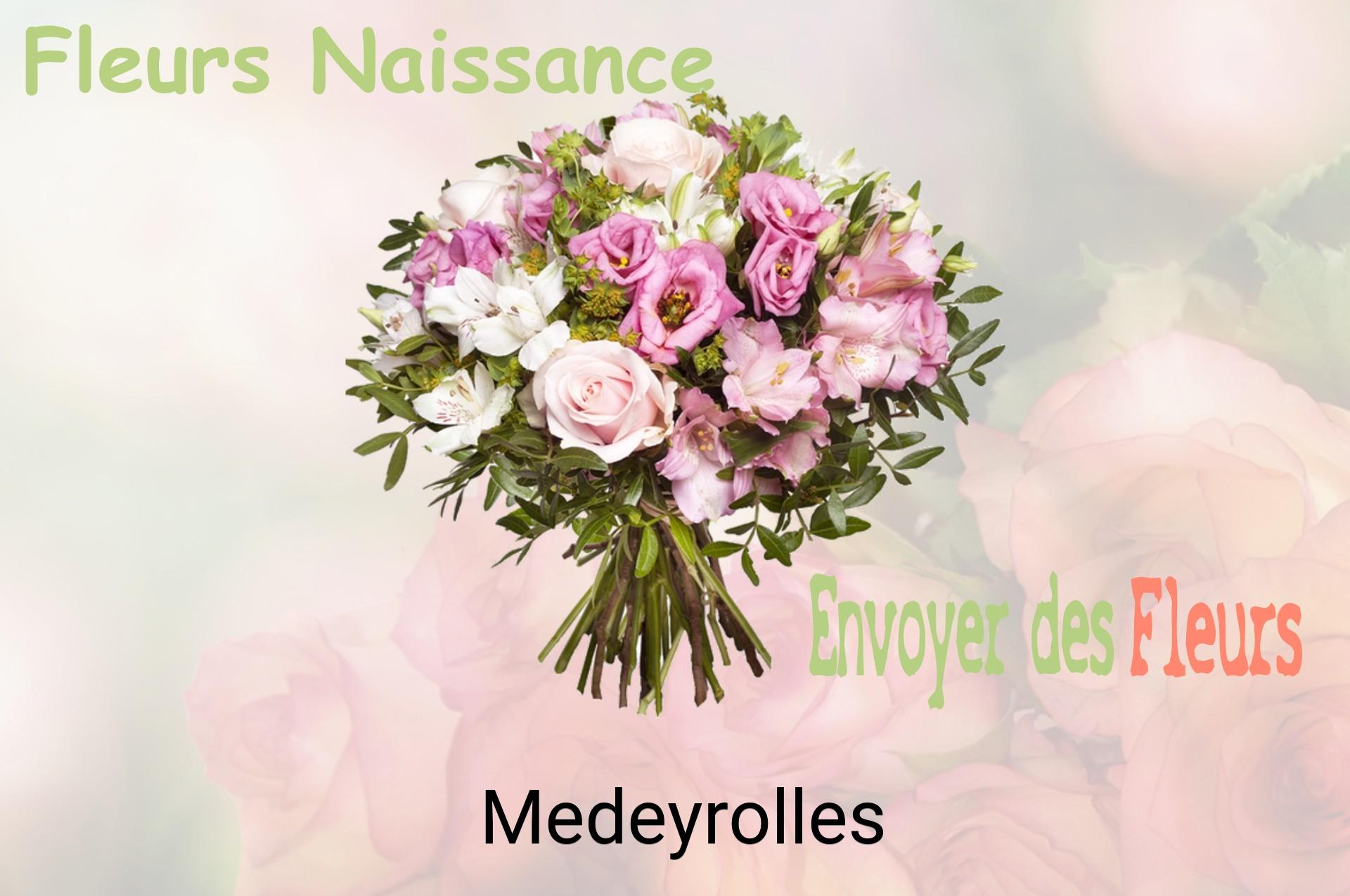 Bouquet de fleurs de naissance livré à Medeyrolles